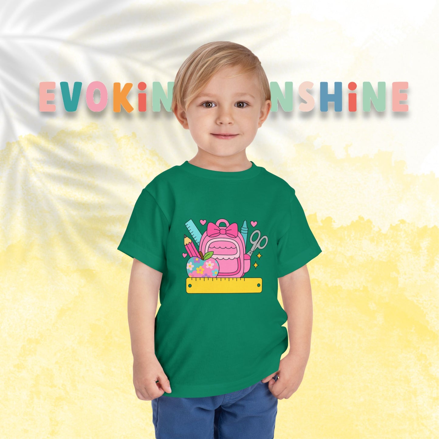 Custom Girls Back-to-School Toddler Tee, Preschool, Kindergarten, MDO, School Shirt, Backpack, Bookbag, Personalize