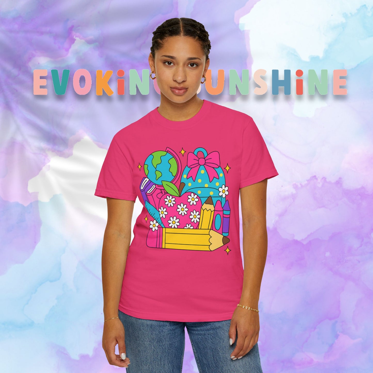 Back-To-School Personalized Teacher Shirt, Teacher Appreciation Gift, Back to School, Artsy Vibe, Comfort Colors