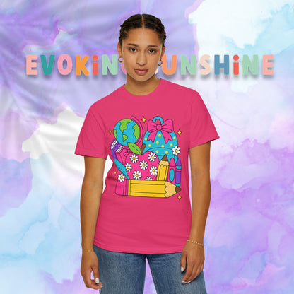 Back-To-School Personalized Teacher Shirt, Teacher Appreciation Gift, Back to School, Artsy Vibe, Comfort Colors