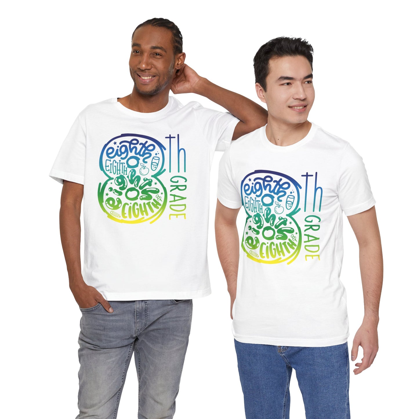8th Grade Celebration Short Sleeve Tee, Middle School, School Year, Eighth grade