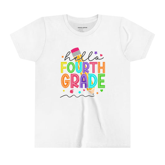 Hello Fourth Grade, Back to School Shirt, 4th Grade, Elementary School