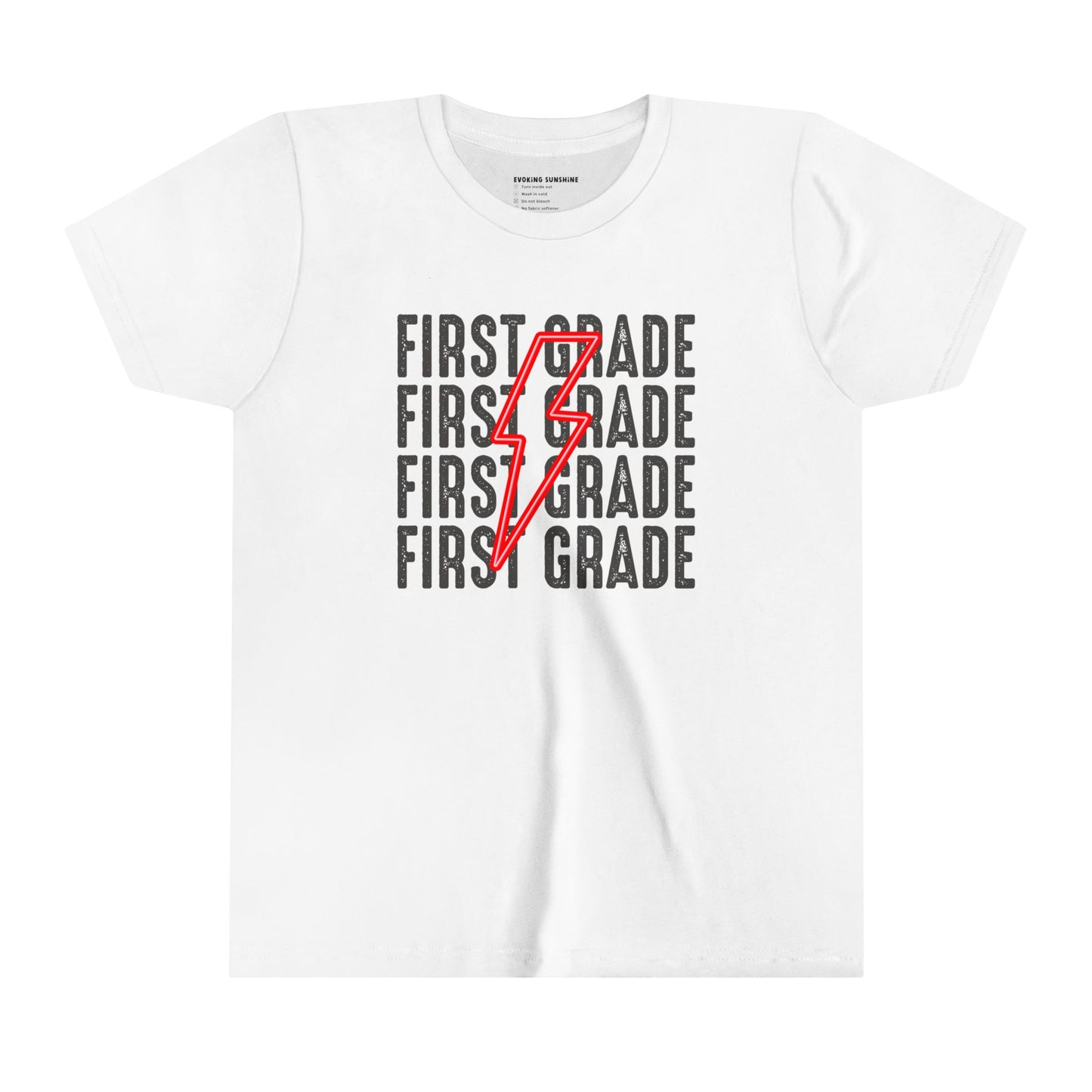 First Grade Back to School Lightning Bolt Shirt, 1st Grade, Elementary School, First day of school