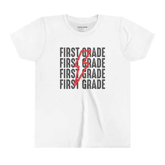 First Grade Back to School Lightning Bolt Shirt, 1st Grade, Elementary School, First day of school
