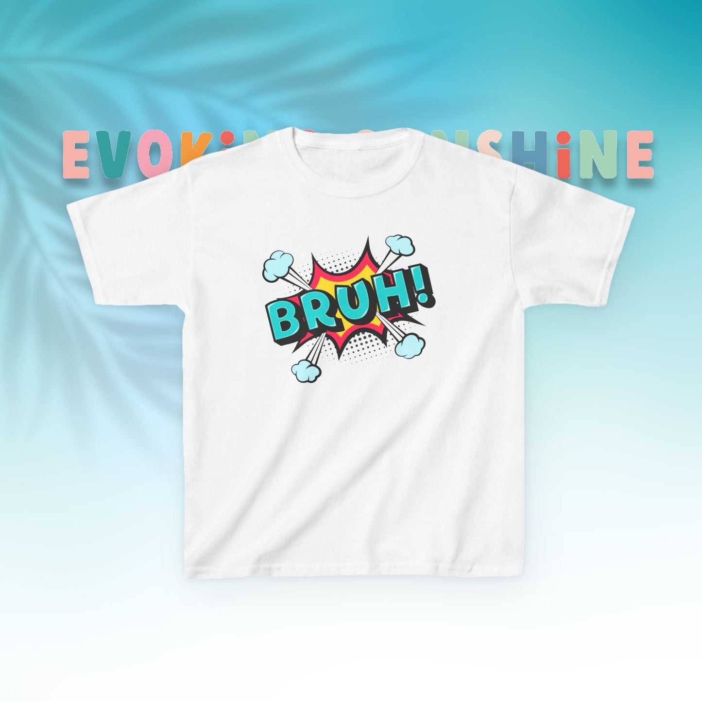Fun Kids Graphic Tee - BRUH! Comic Style Shirt, Youth Apparel, Gift for Boys, Streetwear, Summer Vibes, Birthday, Everyday Wear