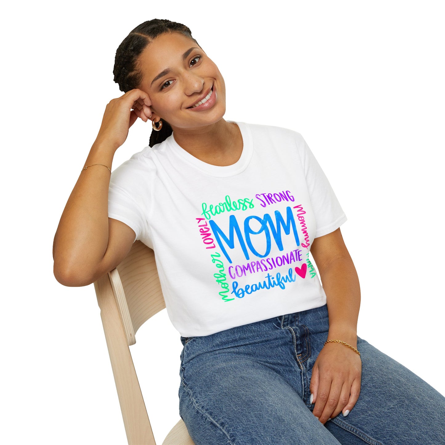 Radiant Mom: Empowering Jewel Tone Shirt, Soft style shirt