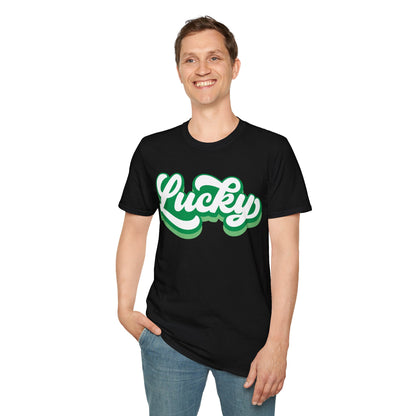 Cursive Lucky St Patrick's Day T-Shirt