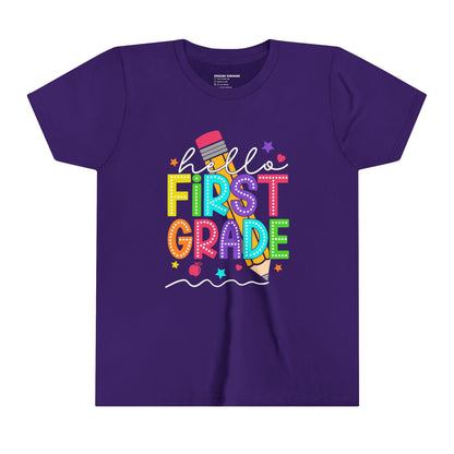 Hello First, Grade Back to School Shirt, 1st Grade, Elementary School