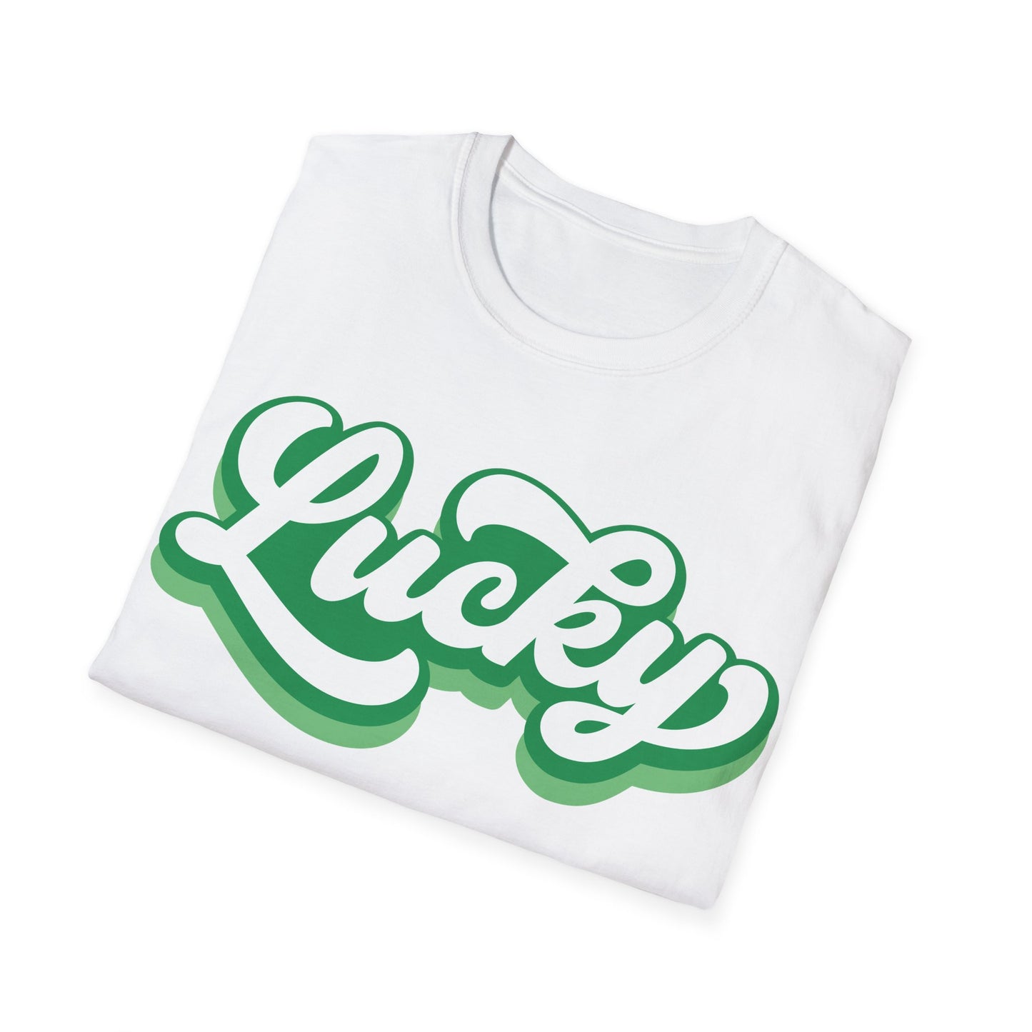 Cursive Lucky St Patrick's Day T-Shirt