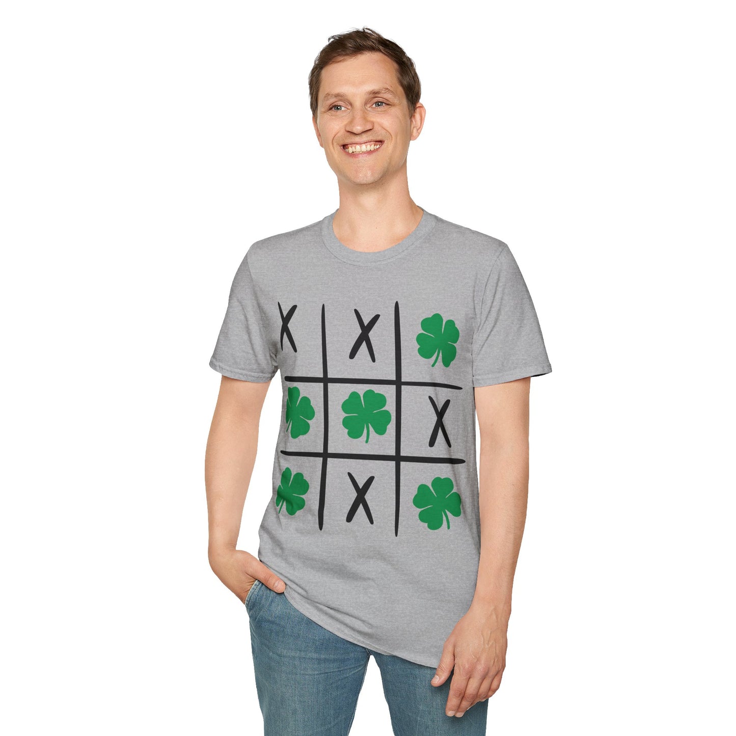 Tic Tac Toe Shamrock Shirt, St. Patrick's tee