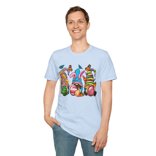 Easter Gnome T-Shirt - Fun & Colorful Unisex Softstyle Tee