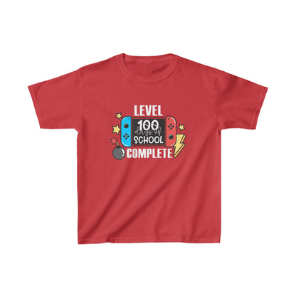 Level 100 Days Unlocked Shirt – Power Up Your Celebration! - Celebration School Shirt - Kids Heavy Cotton™ Tee