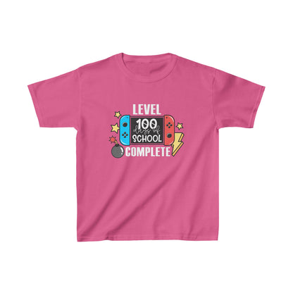 Level 100 Days Unlocked Shirt – Power Up Your Celebration! - Celebration School Shirt - Kids Heavy Cotton™ Tee