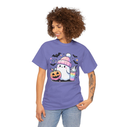 Pretty in Pastel - Cute Ghost - Halloween Shirt - Adult Unisex Tee -