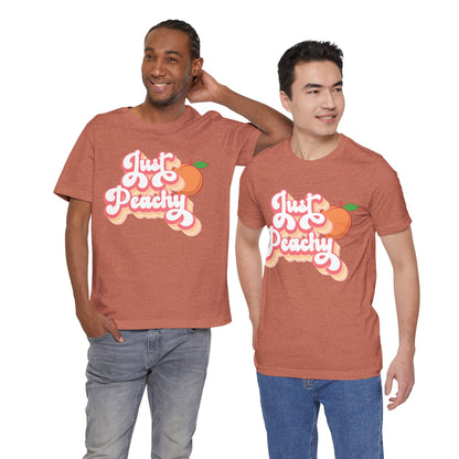 Just Peachy Unisex Bella Canvas Graphic Tee; Express Delivery available