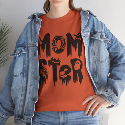 Momster Tee, Halloween Shirt, Trick-or-Treat, Unisex Heavy Cotton Tee,