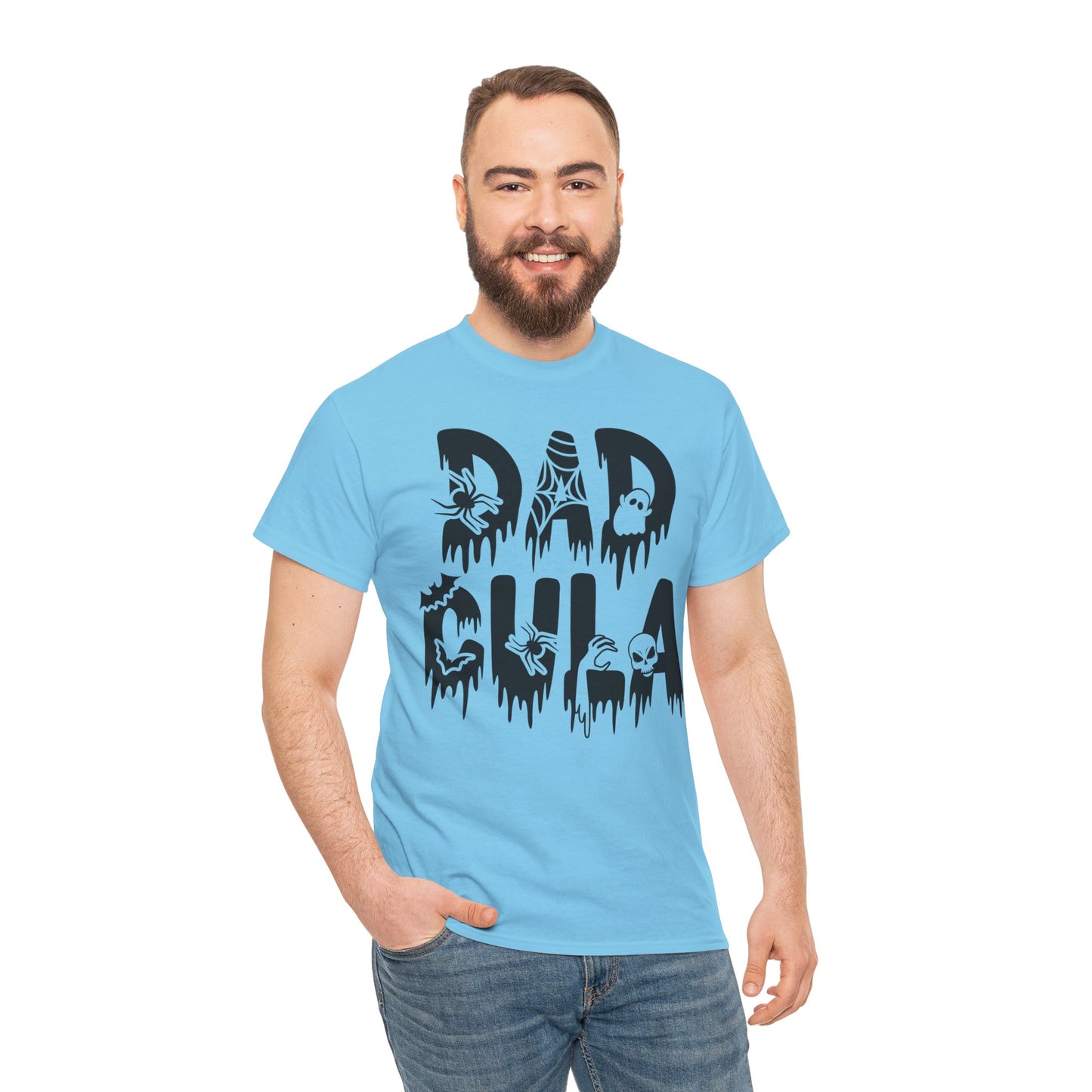 Dadcula Tee, Halloween Tee, Dad Shirt, Halloween Dad Shirt, Unisex Heavy Cotton Tee,