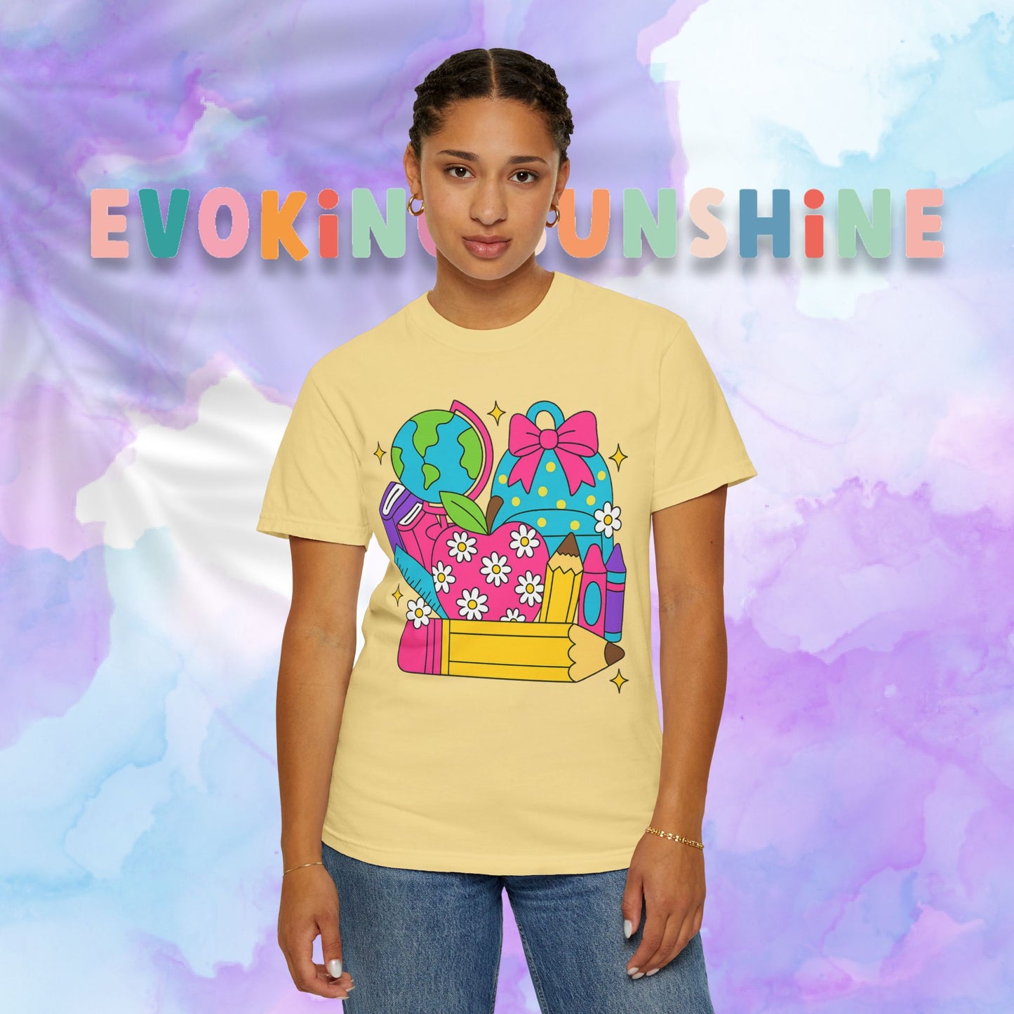 Back-To-School Personalized Teacher Shirt, Teacher Appreciation Gift, Back to School, Artsy Vibe, Comfort Colors
