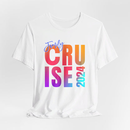 Family Cruise  2024, Adult, Unisex Jersey Short Sleeve Tee, Express Delivery available