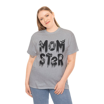 Momster Tee, Halloween Shirt, Trick-or-Treat, Unisex Heavy Cotton Tee,