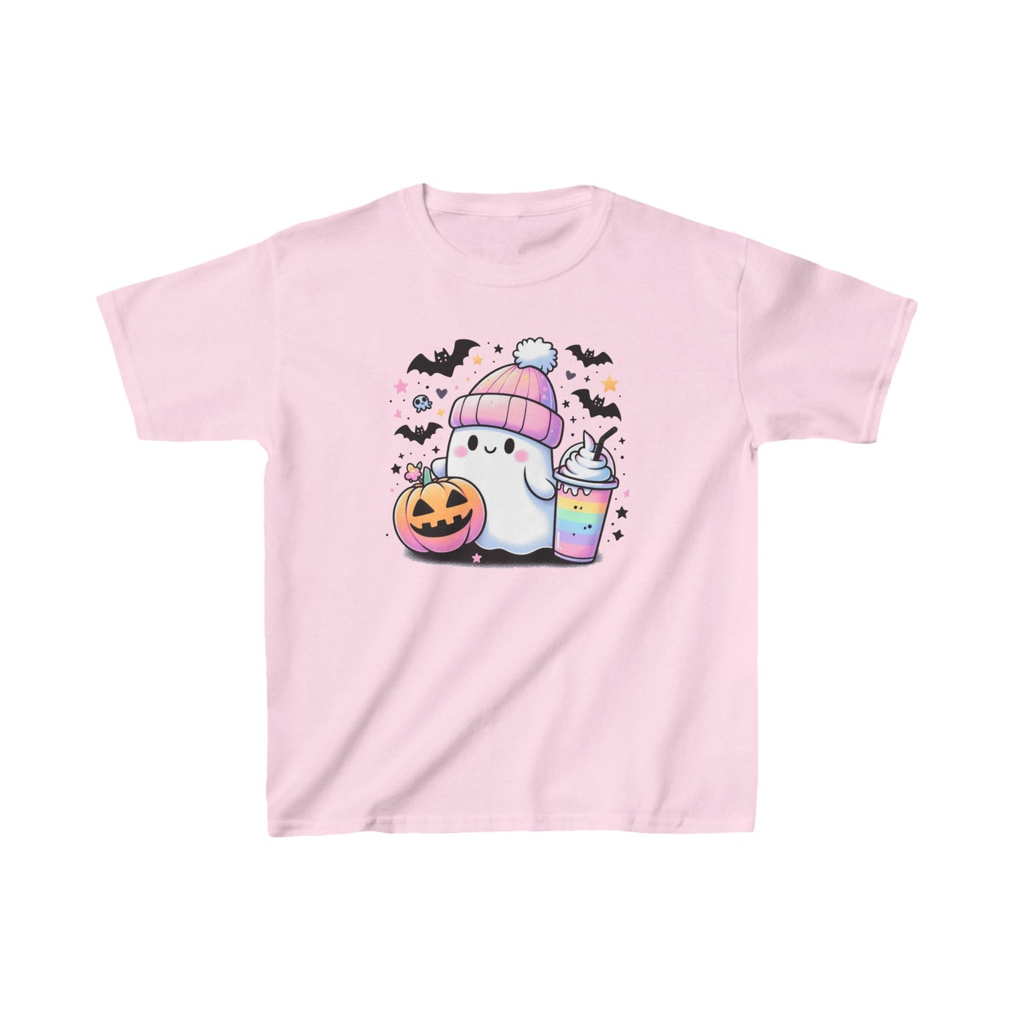 Pretty in Pastel - Cute Ghost - Halloween Shirt - Kids Tee