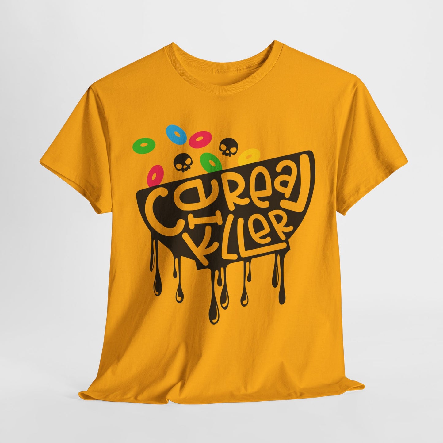 Cereal Killer Tee - Fruity Skull Edition - Adult Unisex Tee - Express Delivery Available