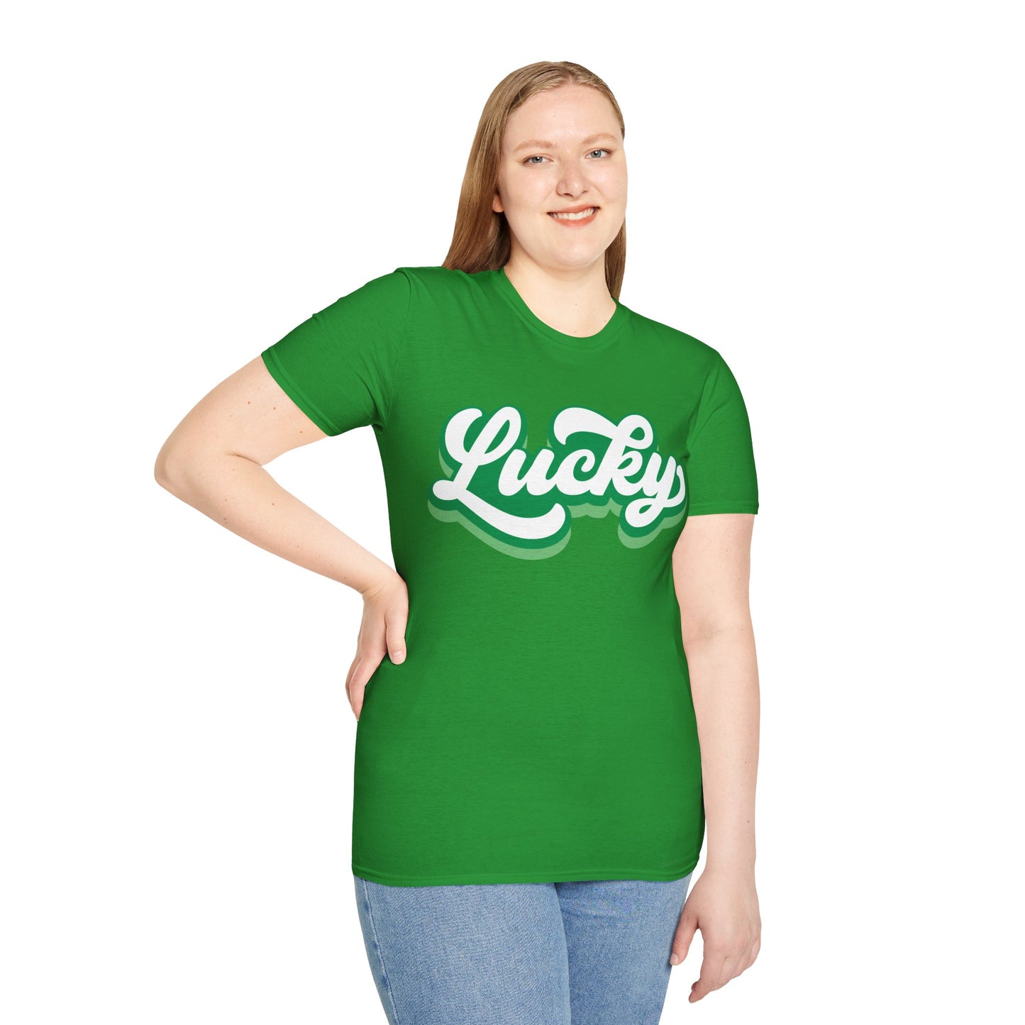 Cursive Lucky St Patrick's Day T-Shirt