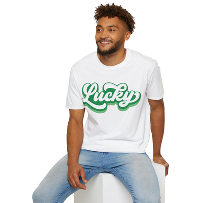 Cursive Lucky St Patrick's Day T-Shirt