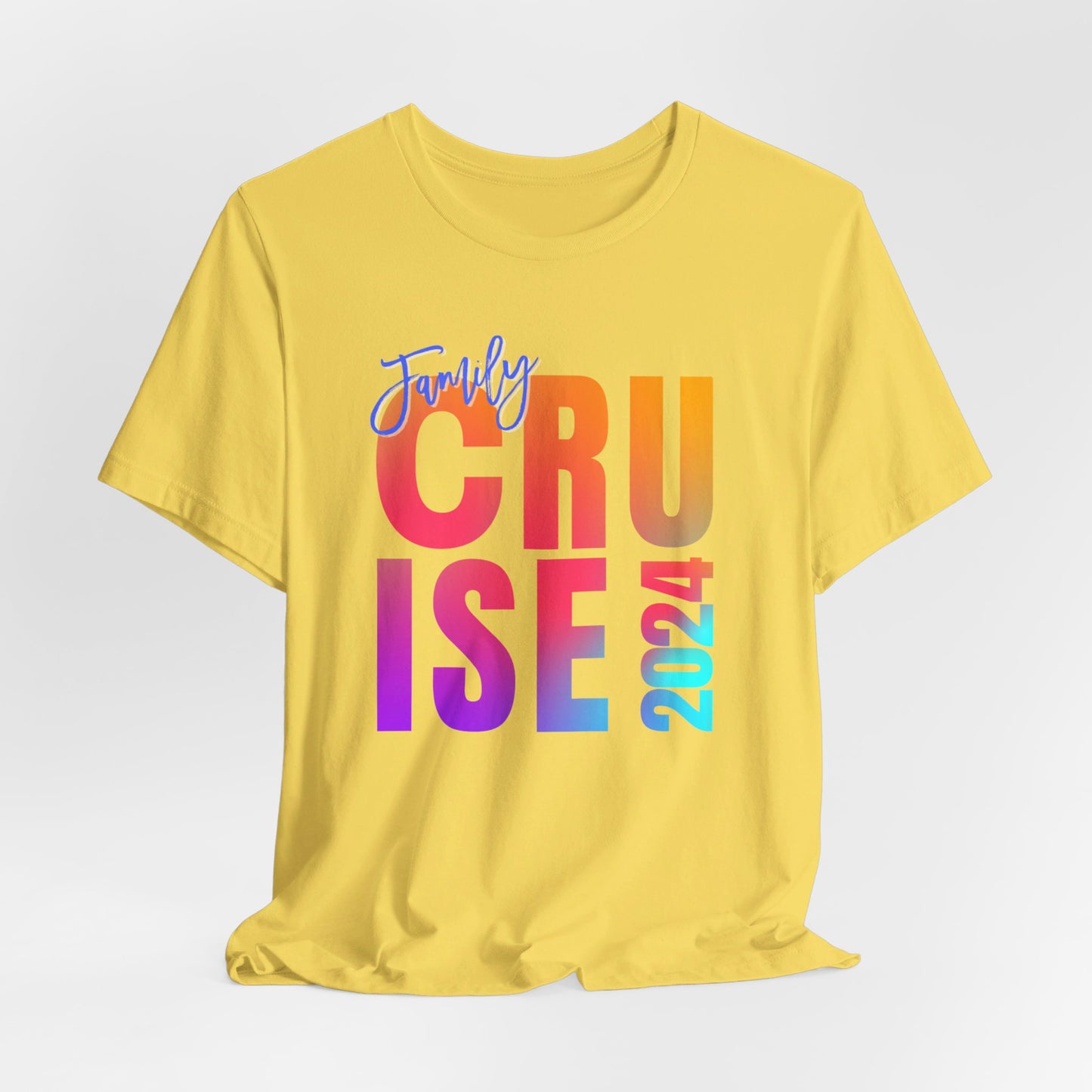 Family Cruise  2024, Adult, Unisex Jersey Short Sleeve Tee, Express Delivery available