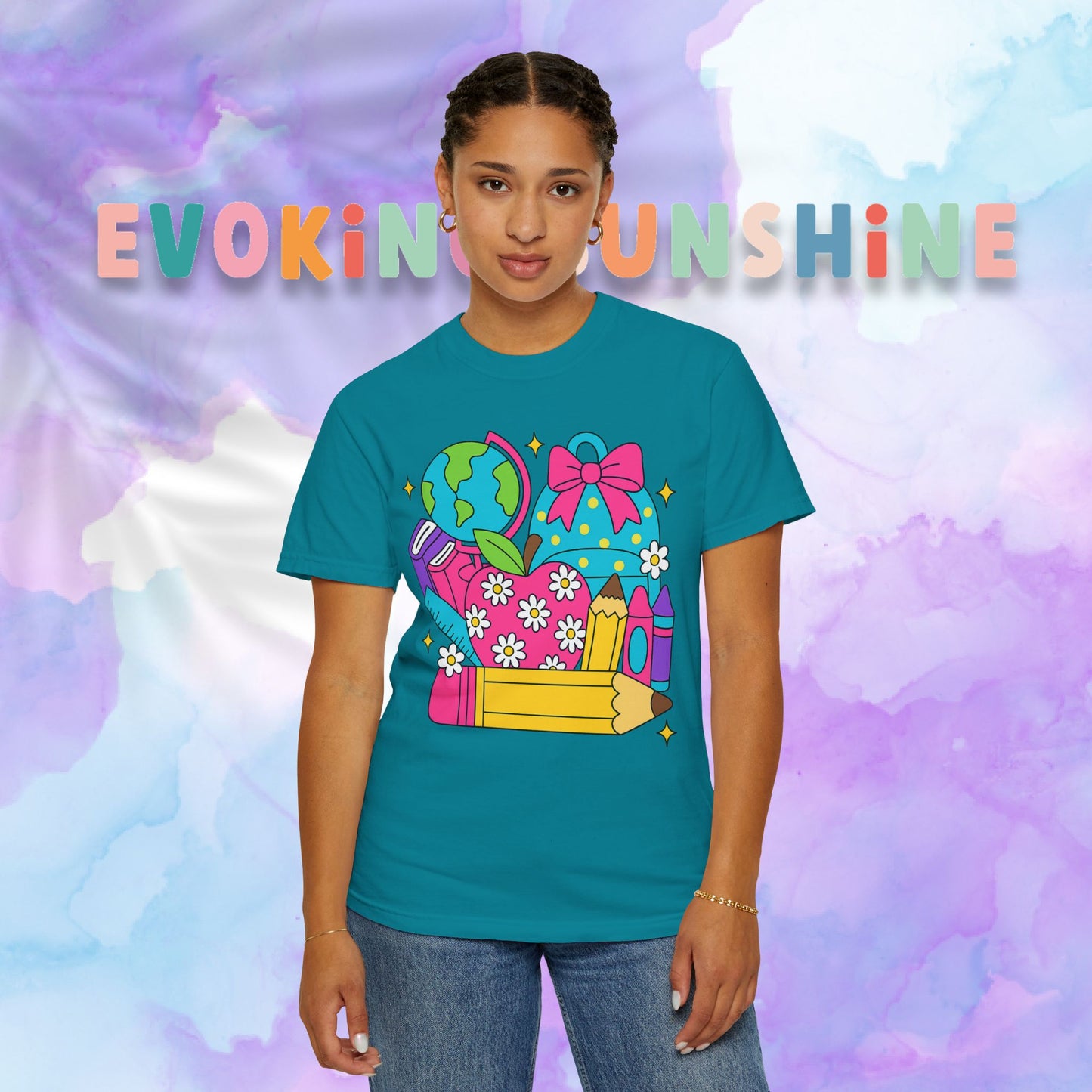 Back-To-School Personalized Teacher Shirt, Teacher Appreciation Gift, Back to School, Artsy Vibe, Comfort Colors
