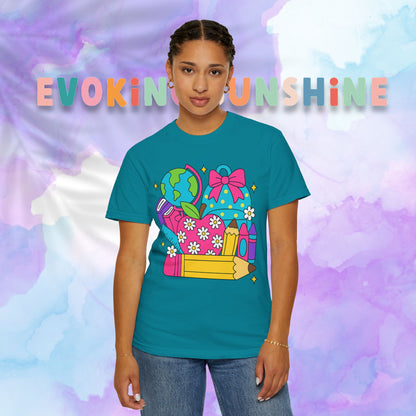 Back-To-School Personalized Teacher Shirt, Teacher Appreciation Gift, Back to School, Artsy Vibe, Comfort Colors