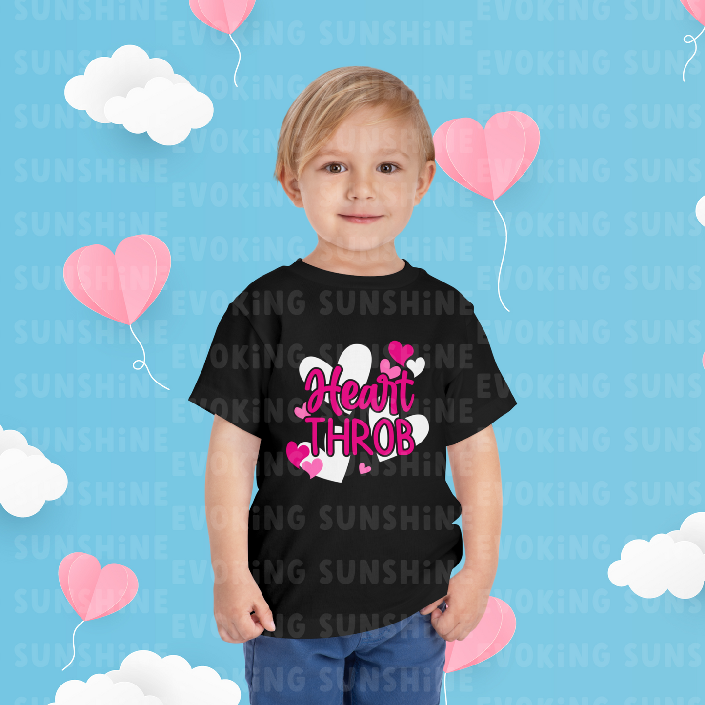 Heart Throb Toddler Valentine's Tee, Heart Tee, Toddler Shirt, Valentine's Day Kids Tee, Love Tee, Valentine's Toddler Shirt