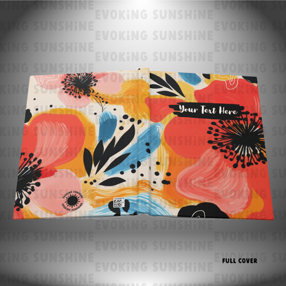 Bold Floral Hardcover Journal Matte, Personalized Notebook, Writing Journal, Custom Diary, Lined Paper, Name, Gift for Writer