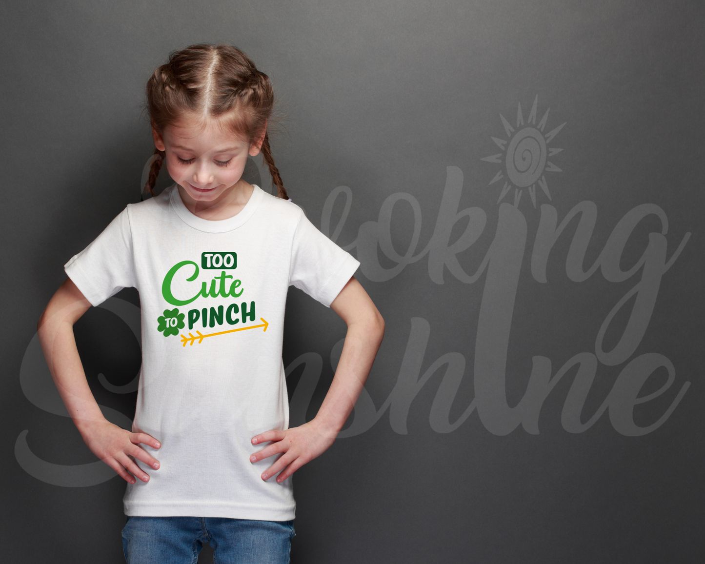 Kids St. Patrick's Day Tee - 'Too Cute to Pinch'