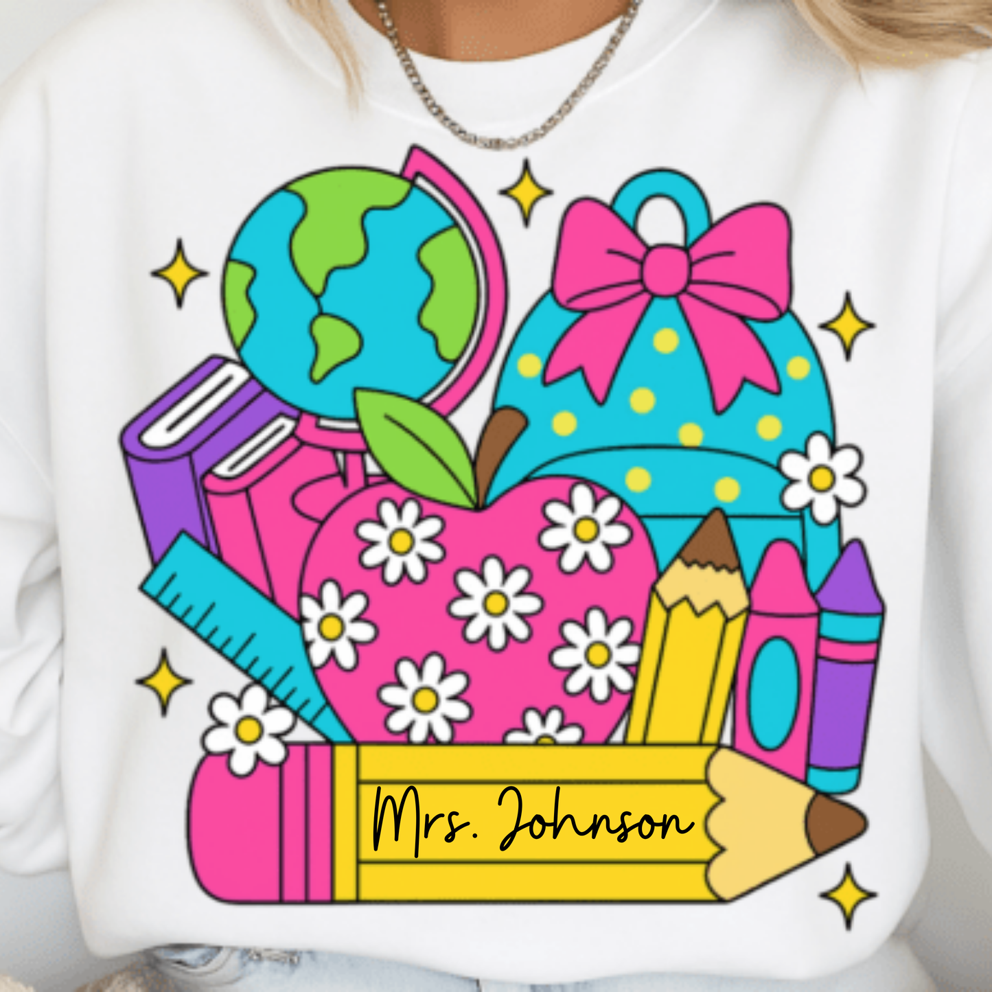 Back-To-School Personalized Teacher Shirt, Teacher Appreciation Gift, Back to School, Artsy Vibe, Comfort Colors