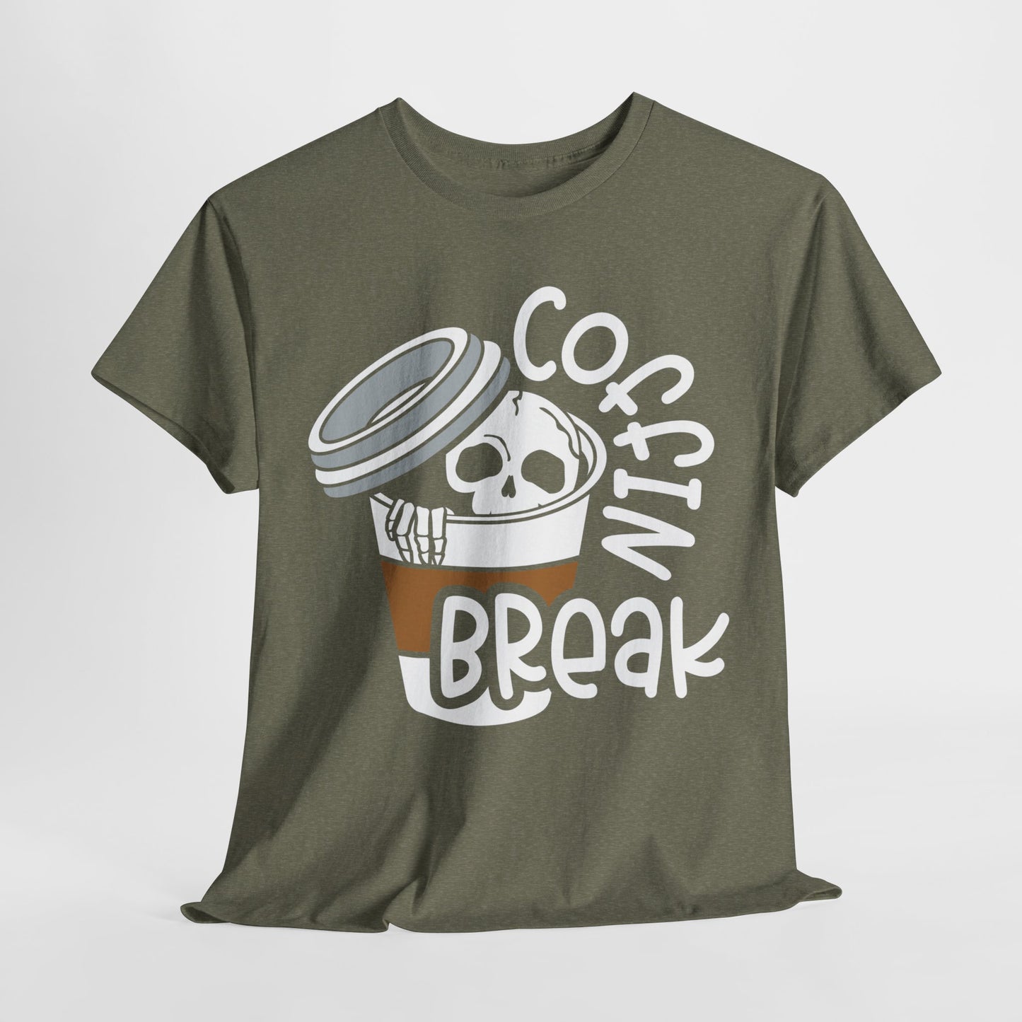 Coffin Break, Skeleton,  Coffee Tee, Unisex Shirt