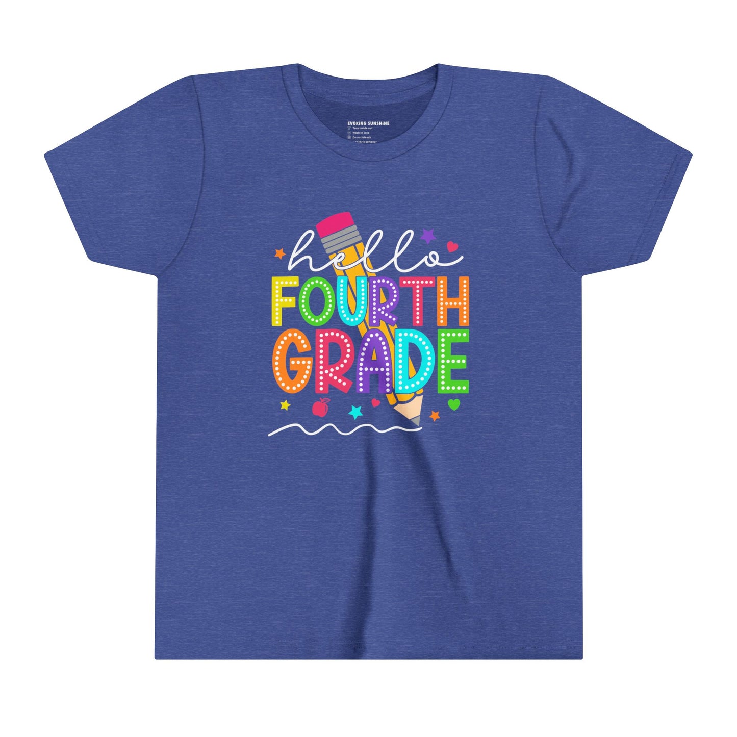 Hello Fourth Grade, Back to School Shirt, 4th Grade, Elementary School
