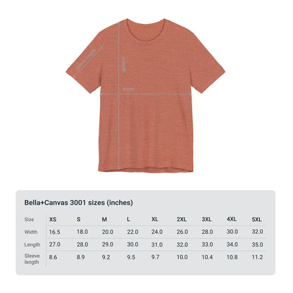 Just Peachy Unisex Bella Canvas Graphic Tee; Express Delivery available