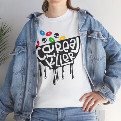 Cereal Killer Tee - Fruity Skull Edition - Adult Unisex Tee - Express Delivery Available