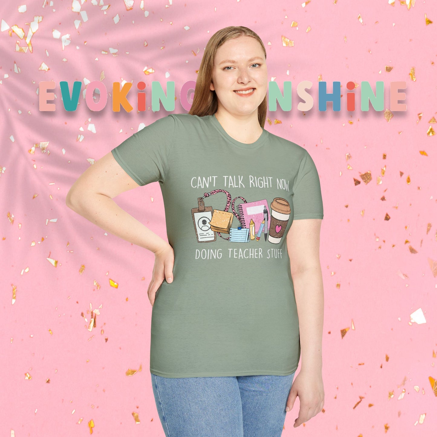 Teacher Life Unisex Softstyle T-Shirt | Funny Teacher Tee, Gift for Educators, Classroom Humor, Teacher Appreciation, Back to School