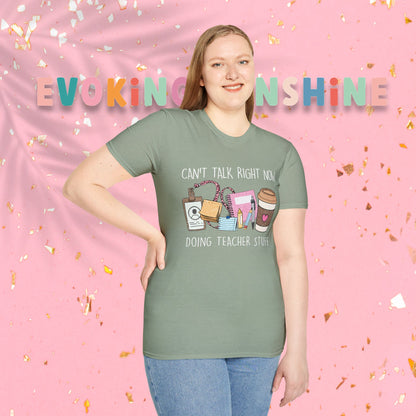 Teacher Life Unisex Softstyle T-Shirt | Funny Teacher Tee, Gift for Educators, Classroom Humor, Teacher Appreciation, Back to School