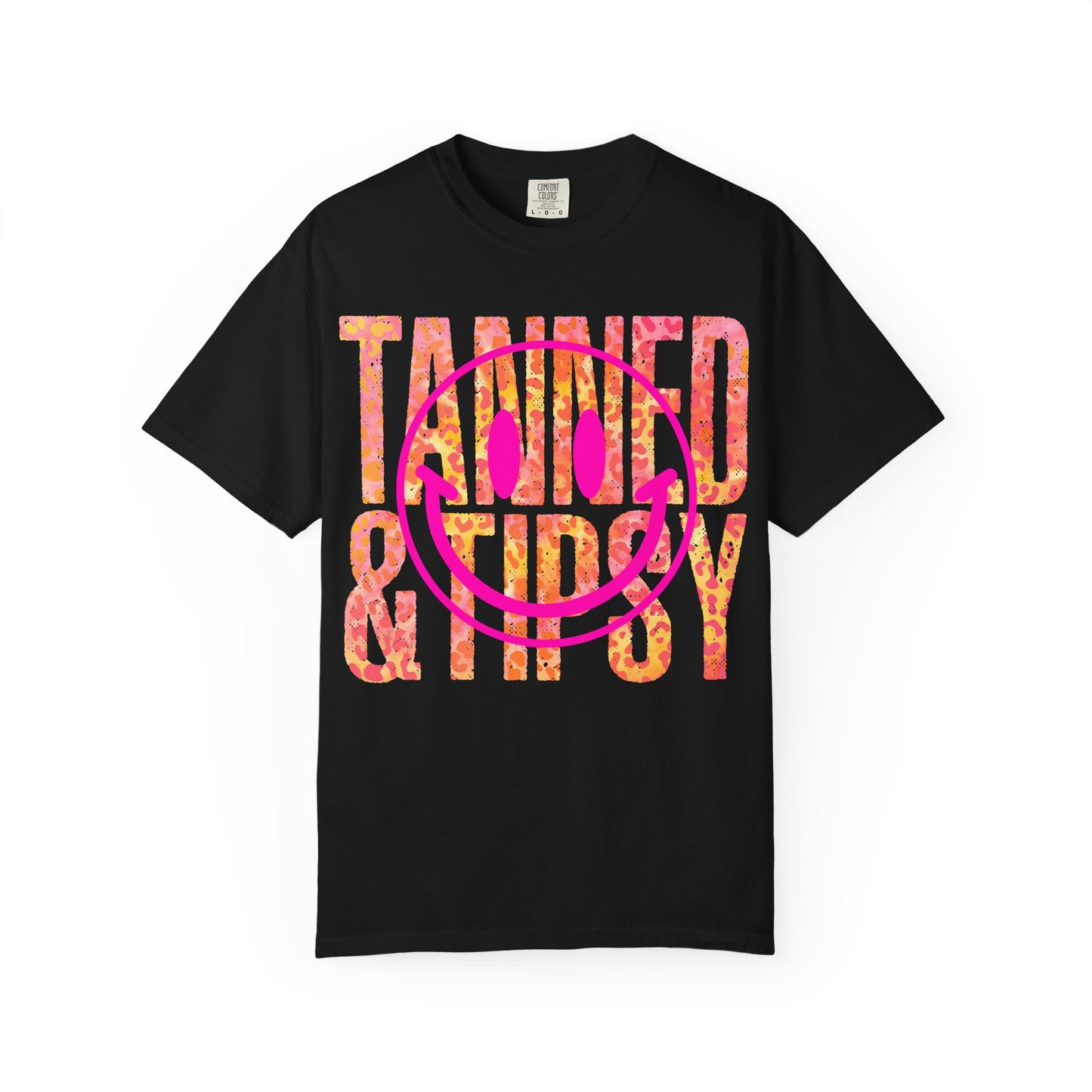 Smiley Face Graphic Tee, Casual Summer Shirt, Gift for Beach Lovers, Trendy Unisex T-shirt, Fun Party Apparel, Celebration Wear