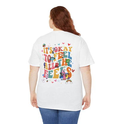 Inside Out 2 All Characters Unisex Tee, Feelings Movie Shirt, Emotions Graphic Top, Chunky Font Tee, Fun Movie Shirt, Pixar Tee