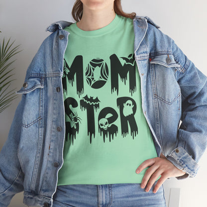 Momster Tee, Halloween Shirt, Trick-or-Treat, Unisex Heavy Cotton Tee,