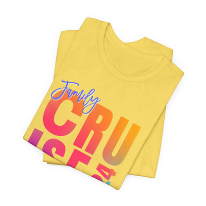 Family Cruise  2024, Adult, Unisex Jersey Short Sleeve Tee, Express Delivery available