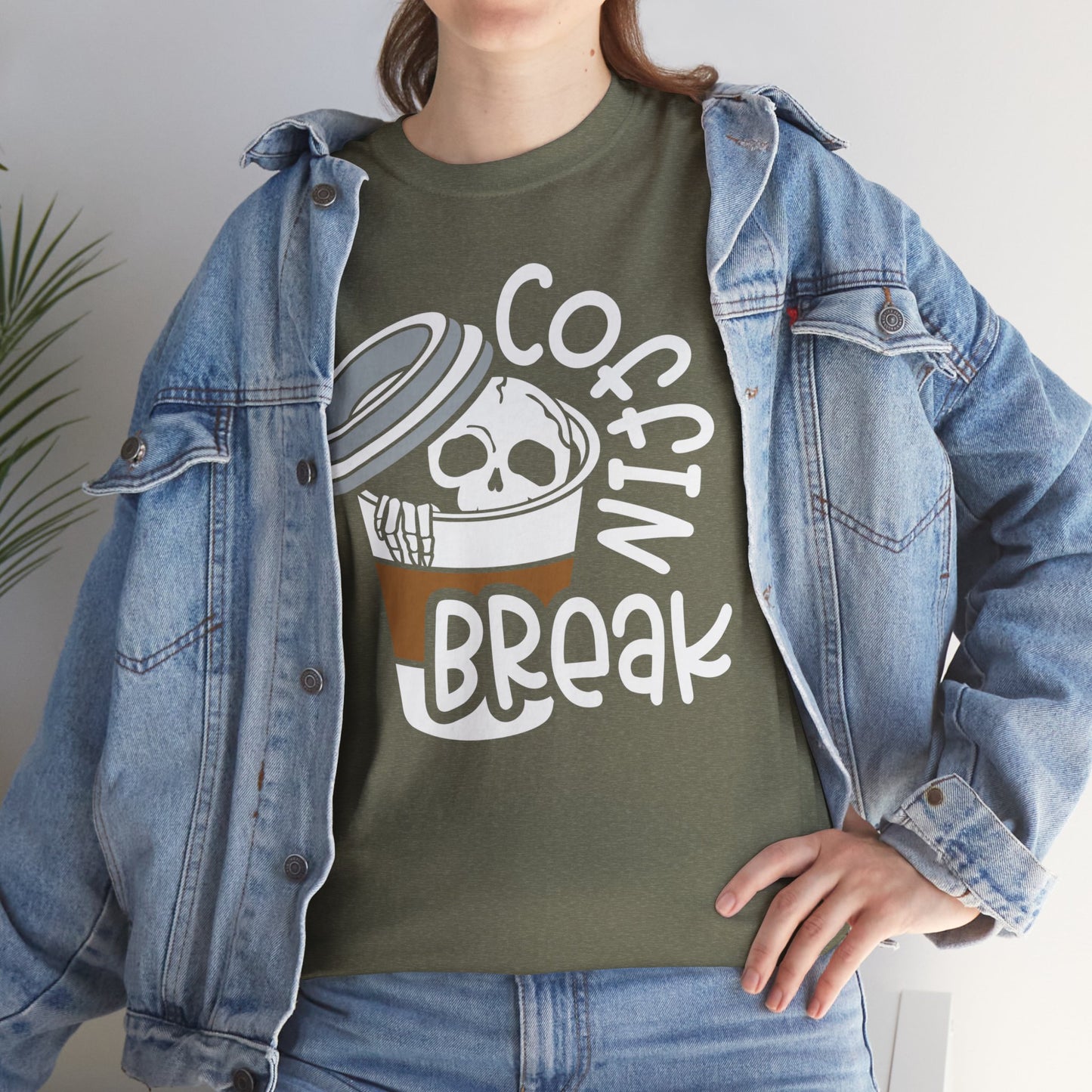 Coffin Break, Skeleton,  Coffee Tee, Unisex Shirt