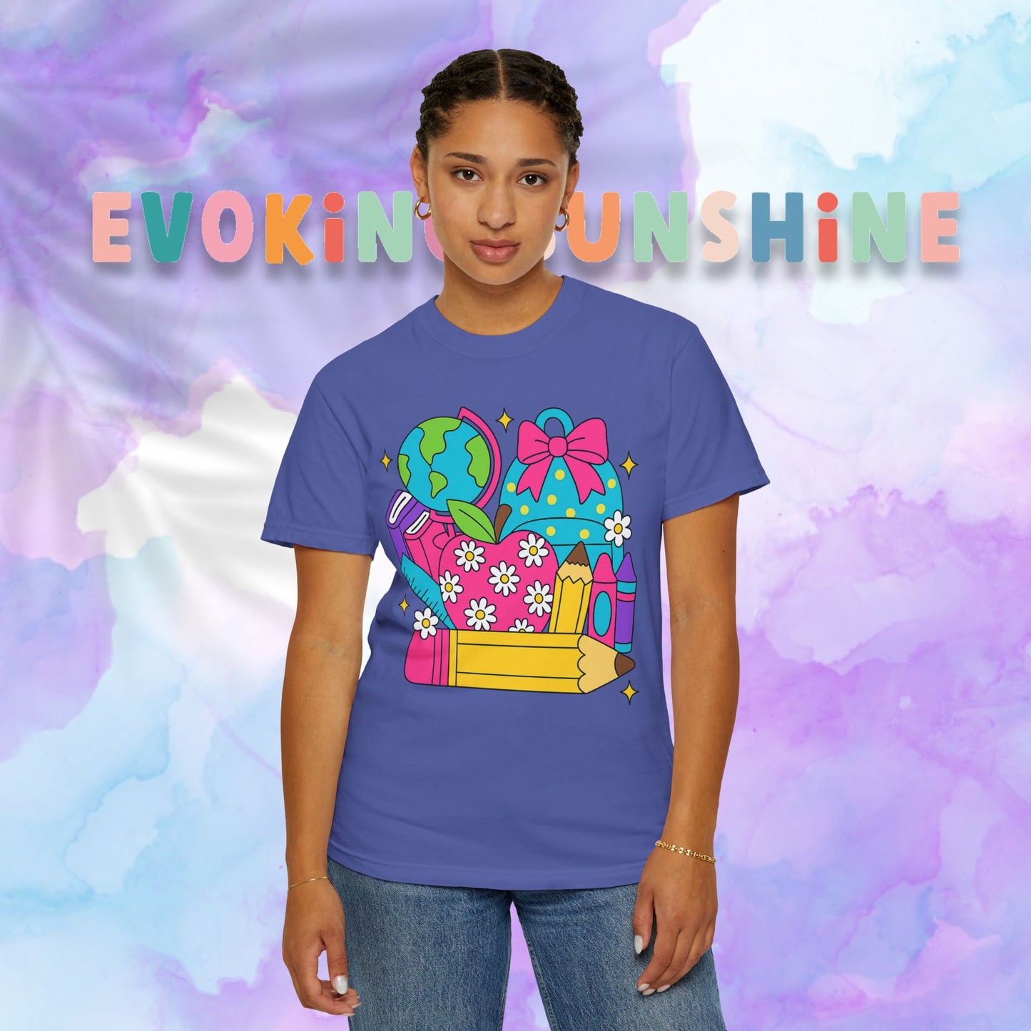 Back-To-School Personalized Teacher Shirt, Teacher Appreciation Gift, Back to School, Artsy Vibe, Comfort Colors