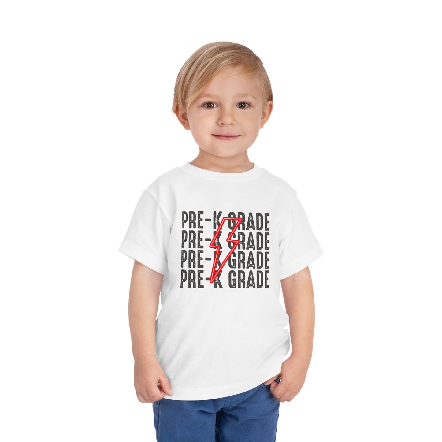 Pre-K Back-to-School Lightning Bolt Shirt, Back-to-School, First Day of School, Preschool, MDO, Mothers Day Out, Toddler T-Shirt