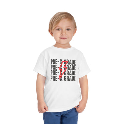 Pre-K Back-to-School Lightning Bolt Shirt, Back-to-School, First Day of School, Preschool, MDO, Mothers Day Out, Toddler T-Shirt