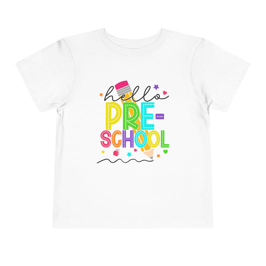 Hello Preschool, Back to School Shirt, Preschool, MDO, Mothers Day Out, Toddler T-Shirt