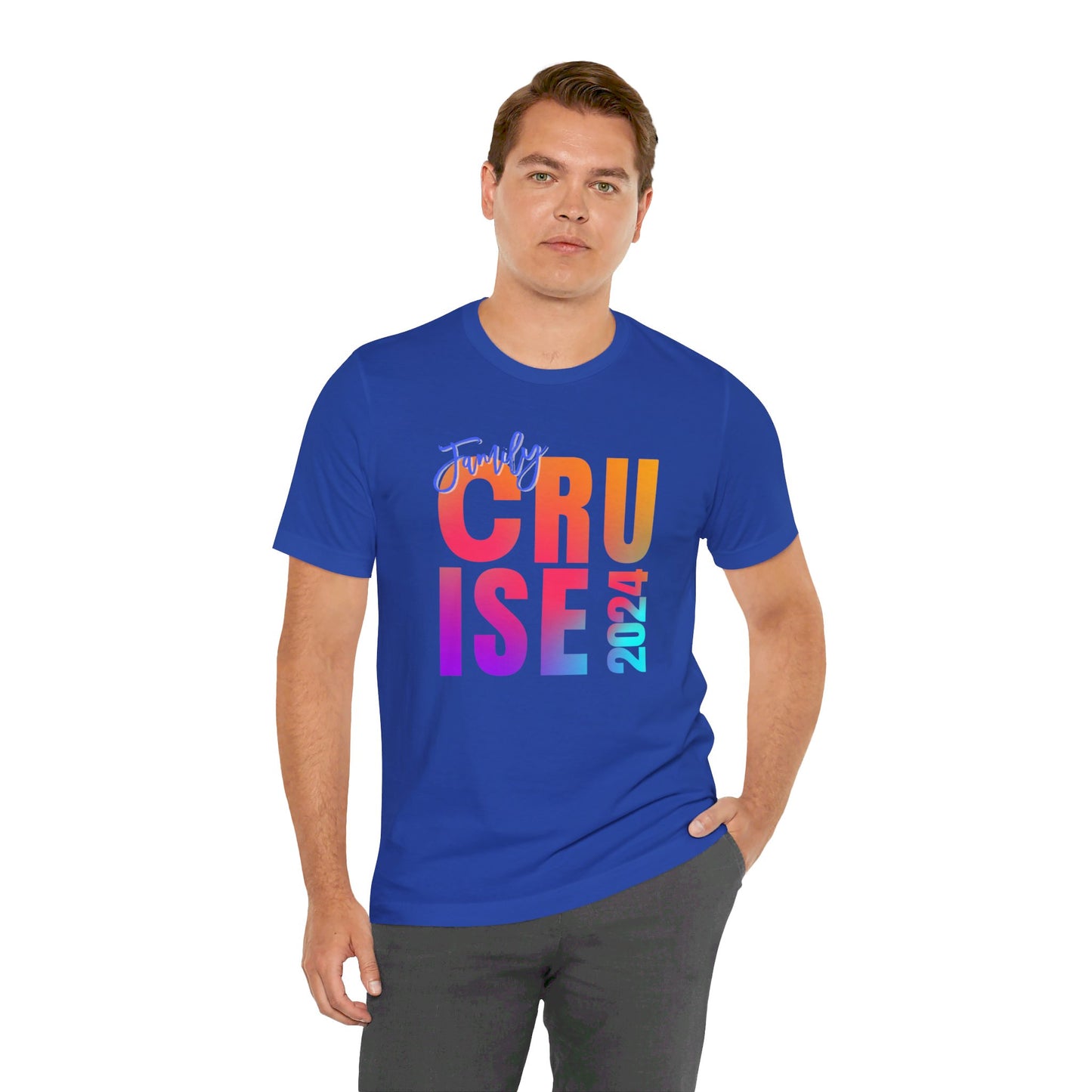 Family Cruise  2024, Adult, Unisex Jersey Short Sleeve Tee, Express Delivery available